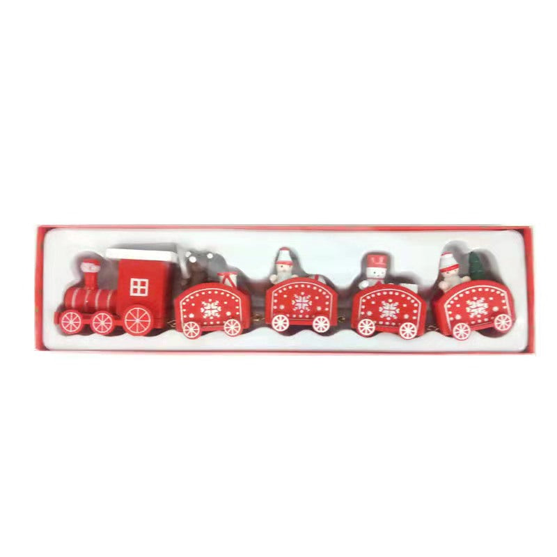 Sets Baubles Wooden Presents Christmas Toys Train Ornaments From Christmas Gifts