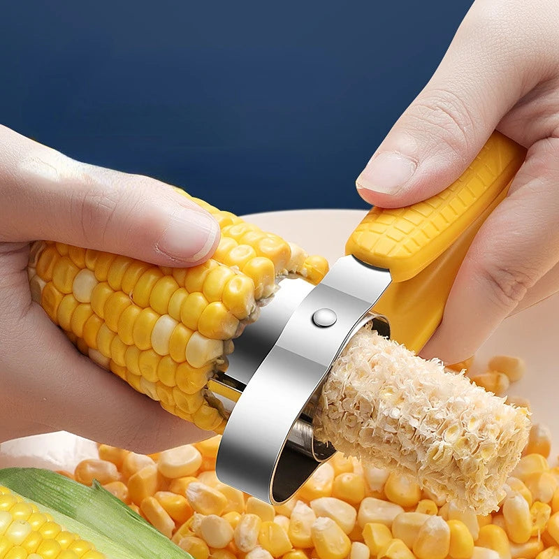 Manual Stainless Steel Corn Thresher Peeler Remover Food Crusher Separator