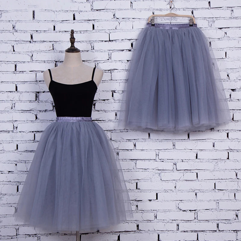 5 Layers 65cm Fashion Tulle Skirt Pleated TUTU Skirts Girls