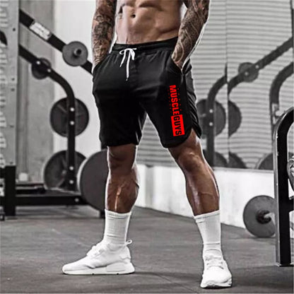 Muscleguys Gym Shorts Men Mesh Short Trousers Sports Joggers