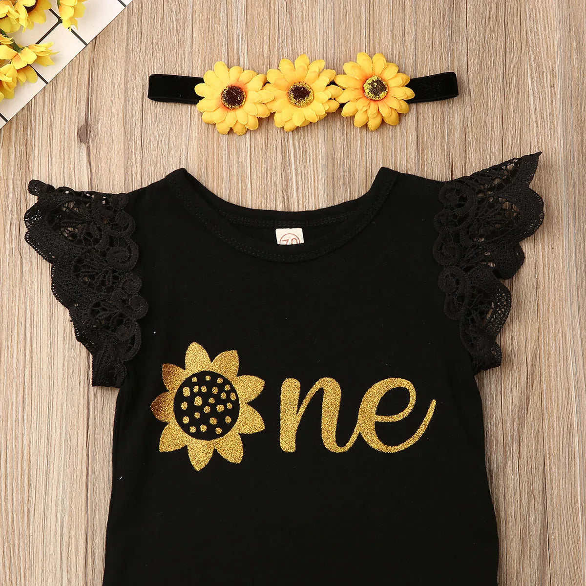 3Pcs Baby Girl Clothes Newborn Lace Ruffle Sleeveless Romper Tops Girls Mini