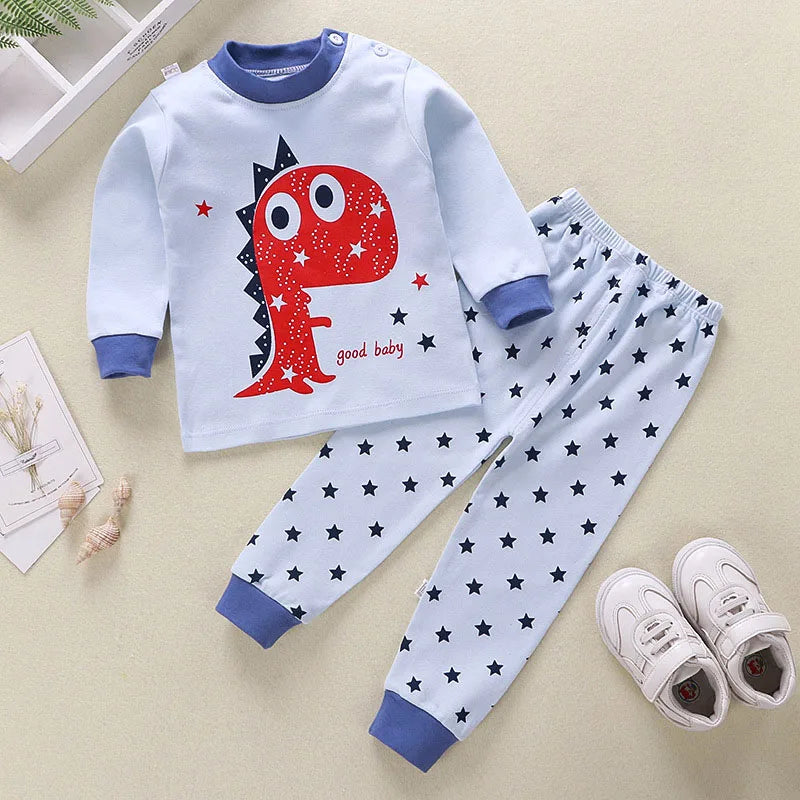 2Pcs/Set Baby Clothes Spring Autumn Winter Kids Girl Boy Sleeper Top Trousers