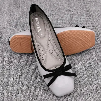 Fashion 2023 New Square Square Flat Bottom With  Version of Single Shoes