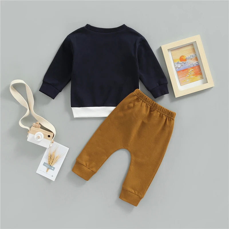 Toddler Baby Boys Spring Autumn Clothing Outfit Sets Long Sleeve O Neck