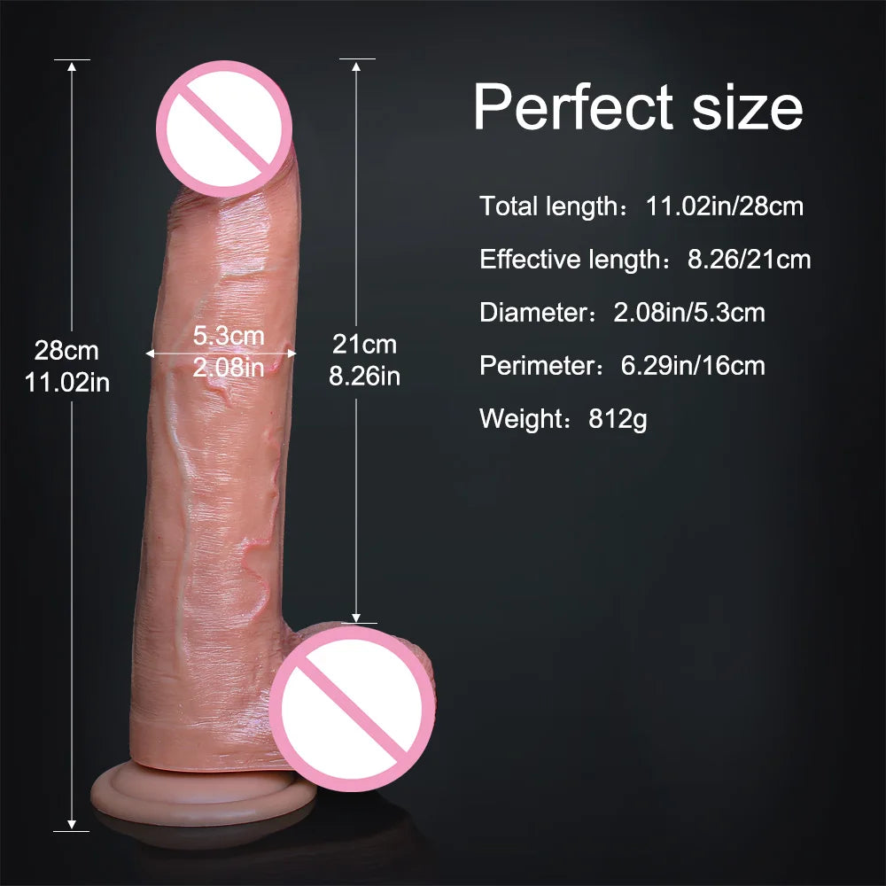 Soft Sexy Huge Dildo Skin Feeling Realistic Penis Sex for Women