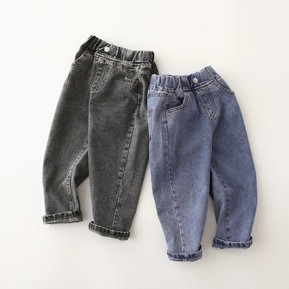 IENENS 2-7y Fashion Boys Casual Jeans Trousers Baby Toddler