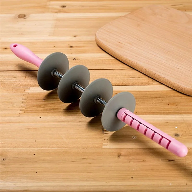 Kitchen Adjustable Rolling Pin Multifunctional Croissant Bread Iron Slicer