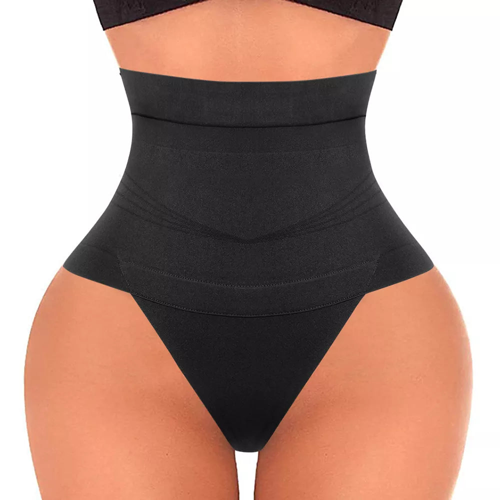 Women's High-Waist Seamless Body Shaper Briefs Waist Trainer Firm Control Tummy