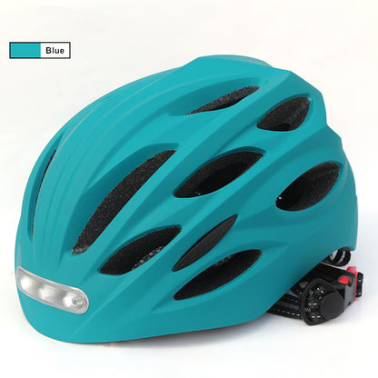 NEW Bicycle Helmet LED Light Rechargeable Intergrally-Mold Cycling Helmet