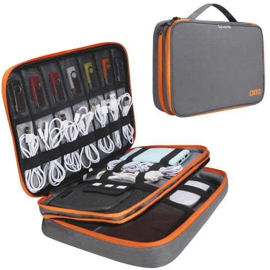 Travel Electronic Accessories Organizer, Storage Handbag Cable Organizer Bag