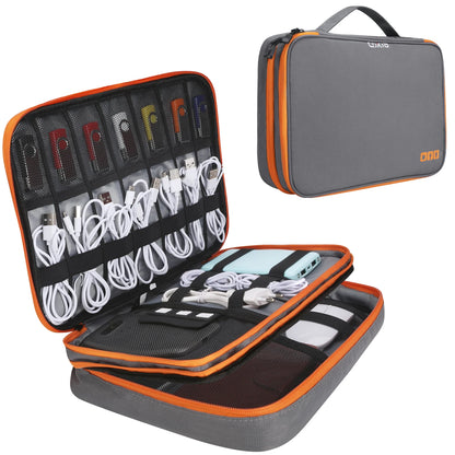 Travel Electronic Accessories Organizer, Storage Handbag Cable Organizer Bag