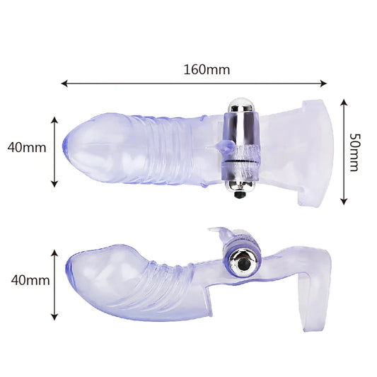 IKOKY Finger Sleeve Vibrator G Spot Massage Clit Stimulate Female Masturbator