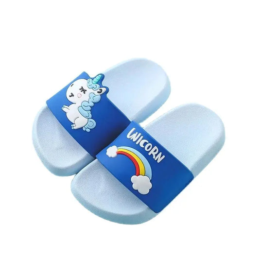 Cute Animal Pattern Slippers for Boys Girls New Summer Kids Beach Shoes Baby