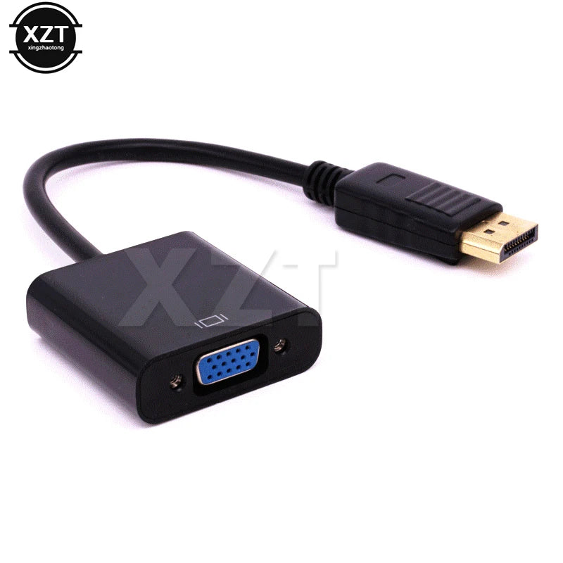 DisplayPort Display Port DP to VGA Adapter DP to VGA Cable 1080P Male to Female