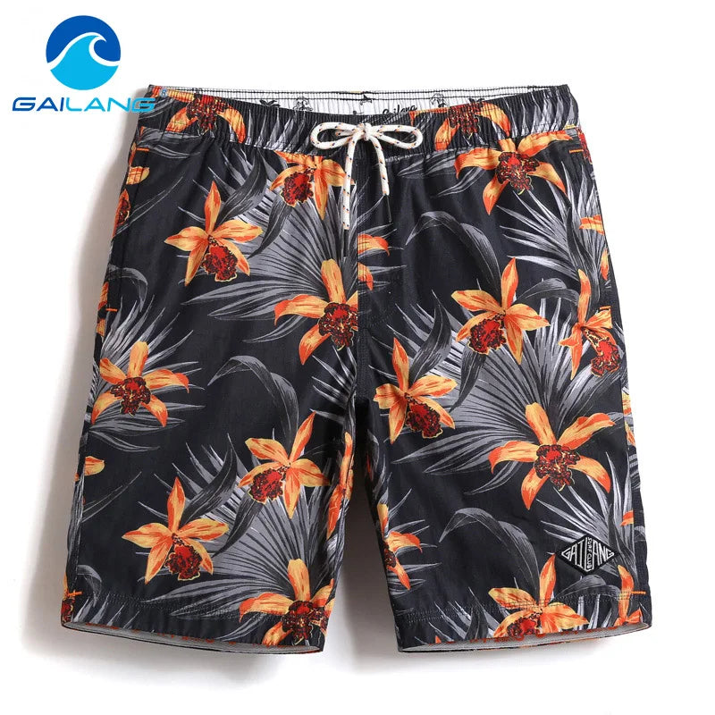 Gailang Brand Mens Beach Shorts Board Boxer Shorts