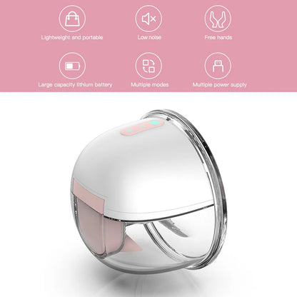 YOUHA Electric Breast Pump USB Wearable Hands Free Silent Breast Pump