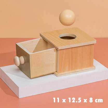 Kid Educational Toy Children Montessori Object Permanence Box