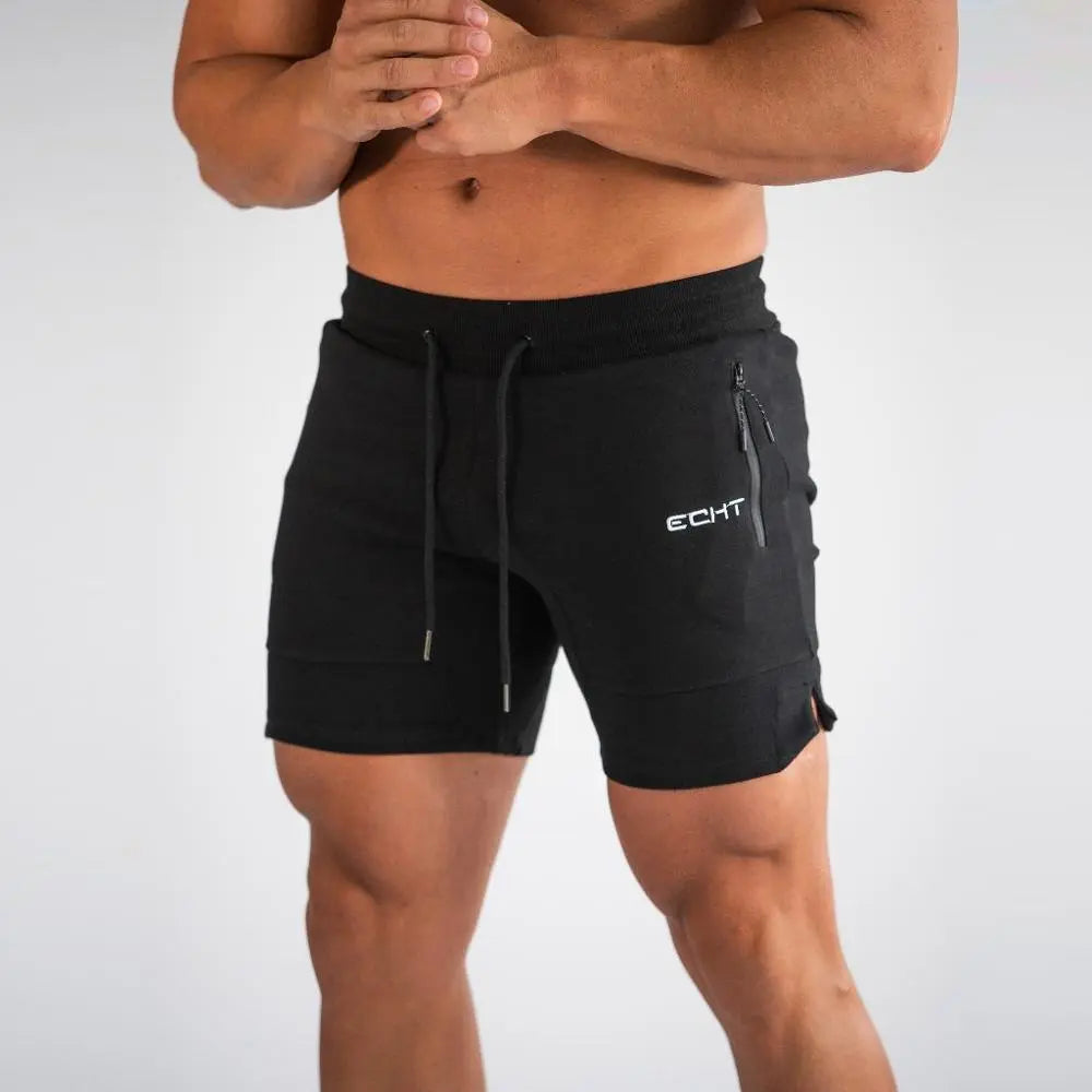 2024 New Men Zip Pocket Fitness Gyms Shorts Mens Summer Running Short Pants