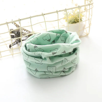 Kpop Children's Ring Scarves Cotton Warm Winter Scarf