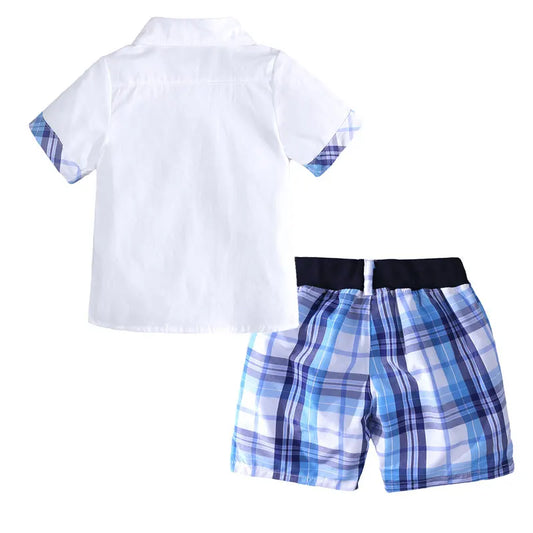 Fashion Baby Boy Clothes Set Summer Children Clothing Boys Outfit Shirt+Shorts