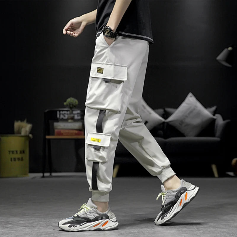 2024 Fashion Men Streetwear Pants Cargo Pants Hip Hop With Side Pocket Trousers