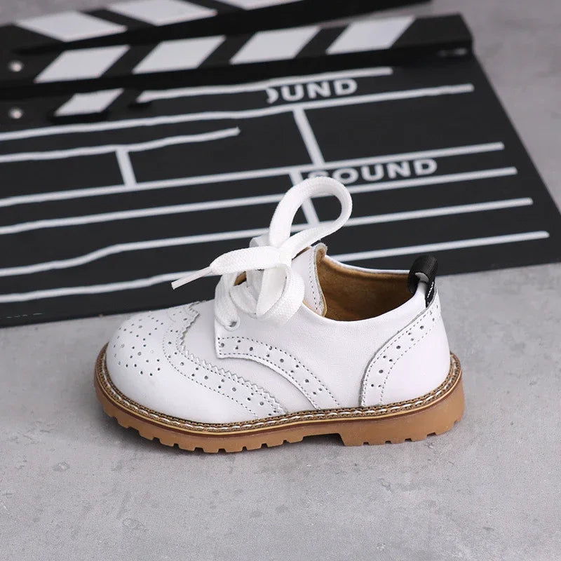 2024 England Leather Shoes Kids Boys School Shoes Girls