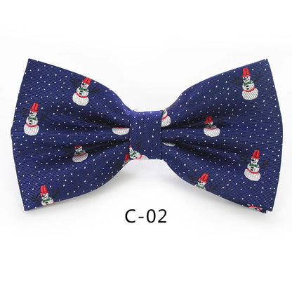 JEMYGINS Christmas Bow Ties for Mens Shirt  Snowflake Christmas Tree Pattern