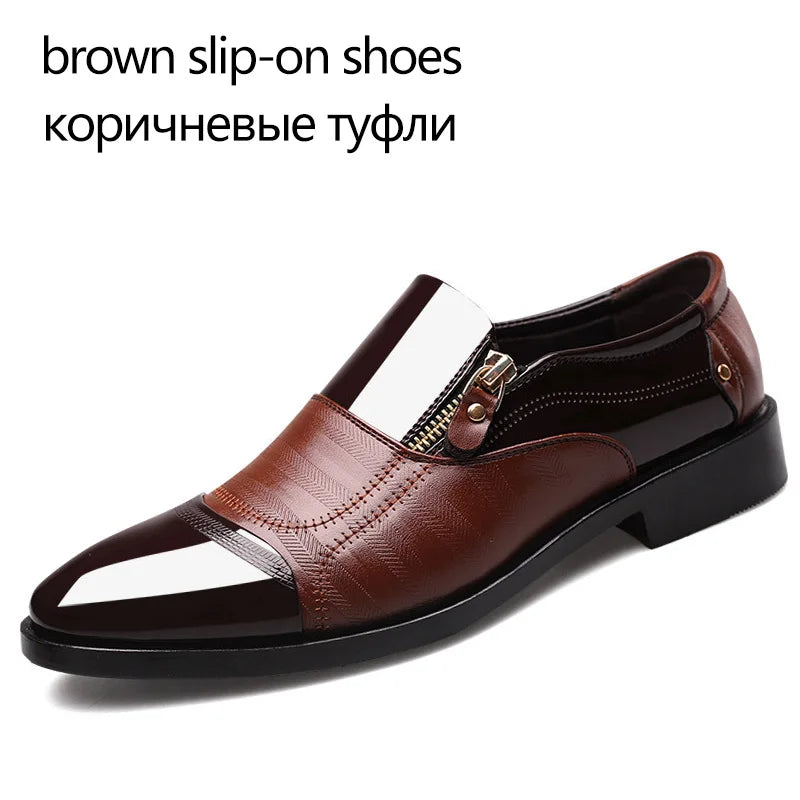 REETENE Fashion Business Dress Men Shoes 2020 New Classic Leather Men'S Suits