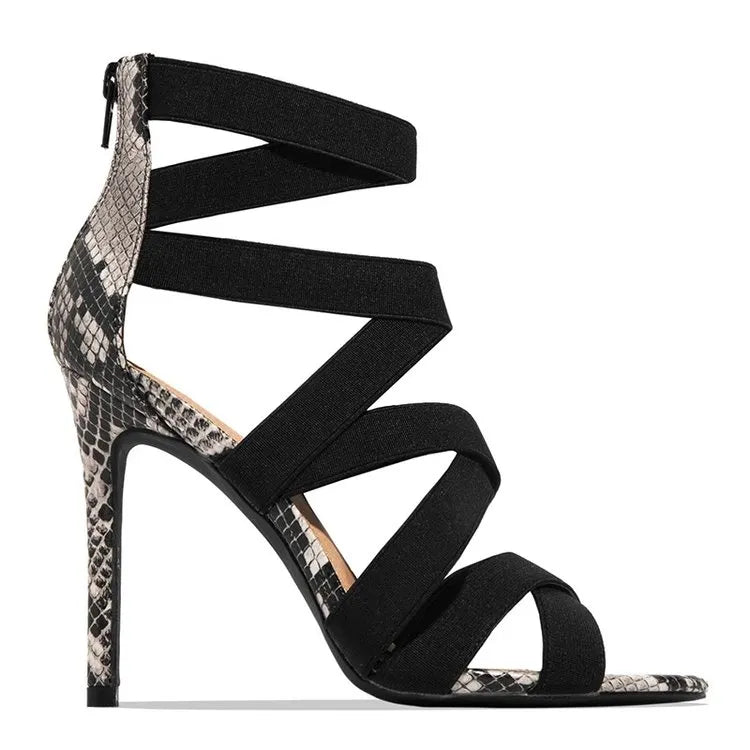 Women High Heels Gladiator Ankle Strap Sandals Summer Ladies Party Pumps Sandal