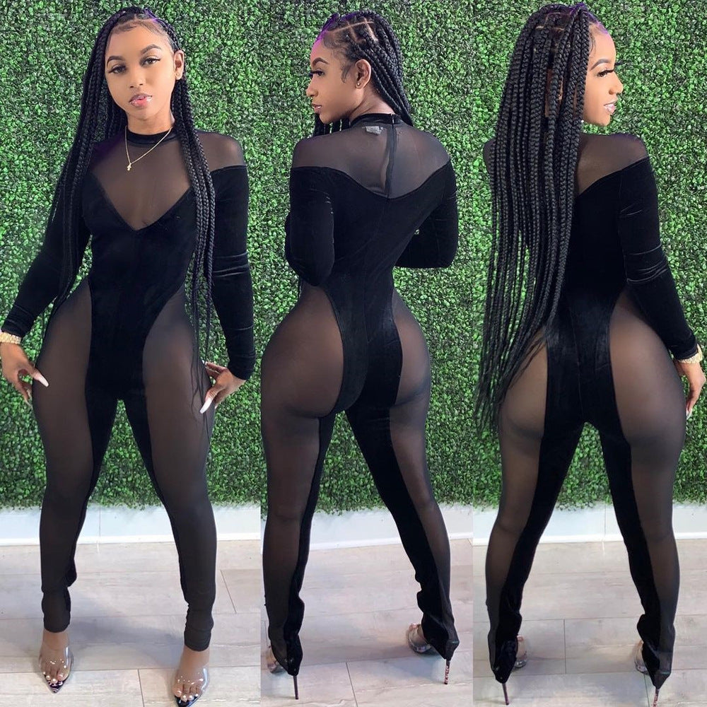 Fall 2021 Women Clothes Long Sleeve Jumpsuit Bodysuits