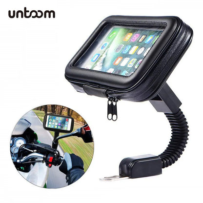 Motorcycle Telephone Holder Support Moto Bicycle Rear View Mirror Stand