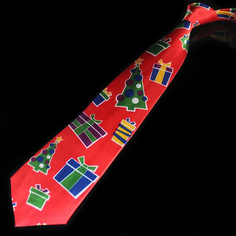 Novelty Design Christmas Ties Red Good Quality Printed Necktie Halloween