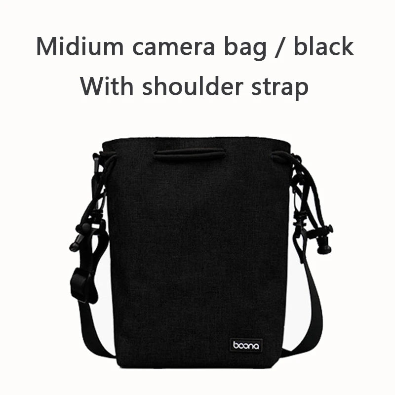 BOONA Camera Bag Backpack Lens Bag Drawstring Pouch Fleece Waterproof Camera