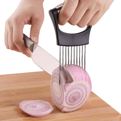 Drop Shipping Food Slicing Holder Kitchen Utensil Gadgets 304 Stainless Steel