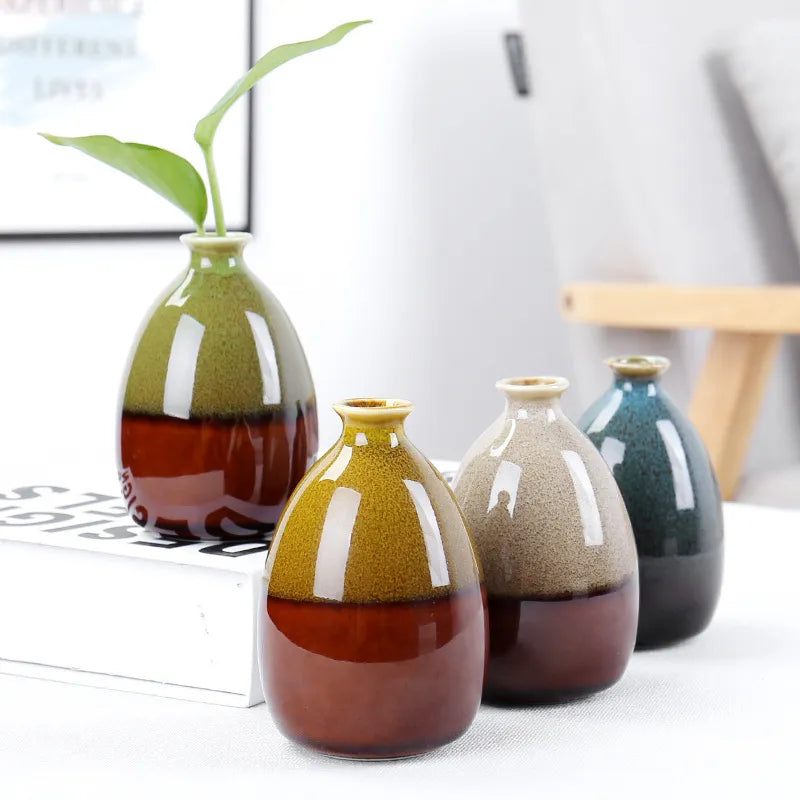 Modern Flower Vases for Homes Ceramic Vase Decoration Flower Glaze Flower Home