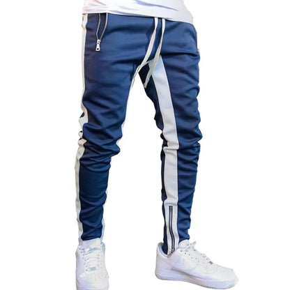 Mens Joggers Casual Pants Fitness Sweatpants Sports Track Pants Mens Zipper