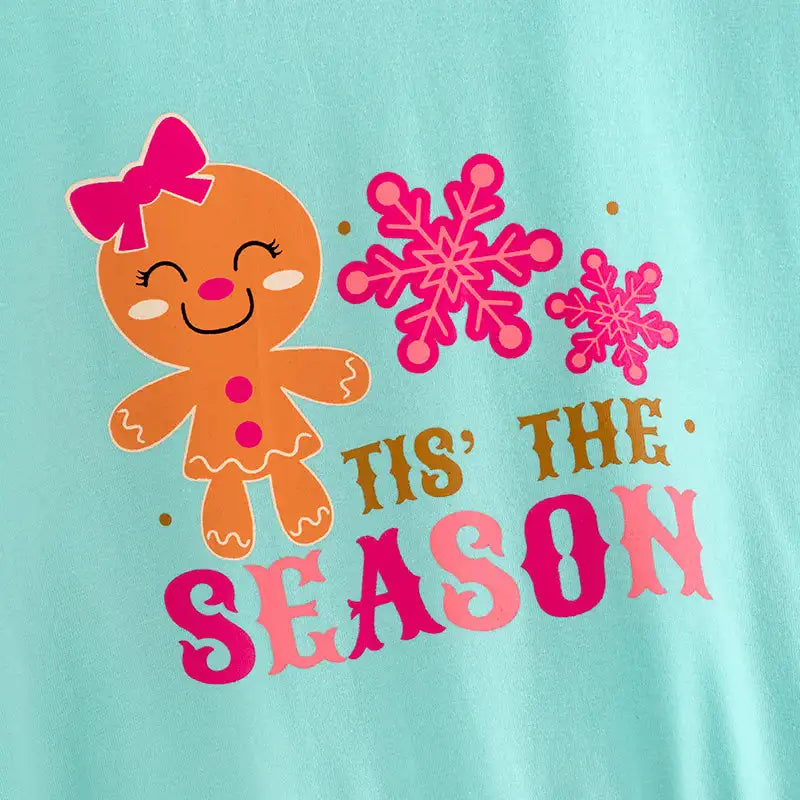 Exclusive Girlymax Christmas Long Sleeve Baby Girls Top Gingerbread Boutique