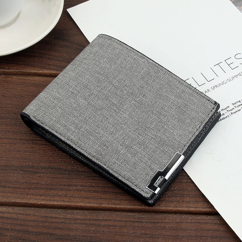 Multifunctional Men's Canvas Wallet Leisure Travel Lightweight Portable