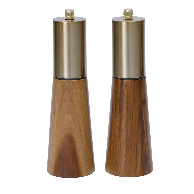 Leeseph  Wood Pepper Mill and Salt Shaker Set, Kitchen Gadgets