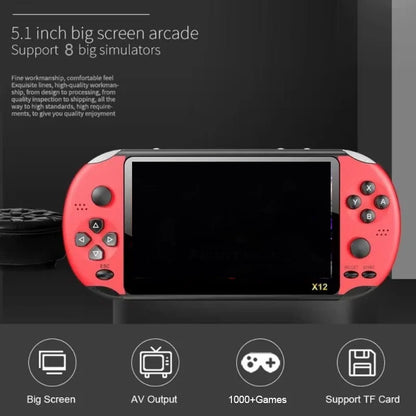 X12 Handheld Game Console 5.1 Inch Retro Games Consoles Built-In Classic Games