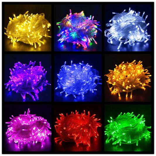 Led Fairy String Lights Garlands New Year Decorations for Home