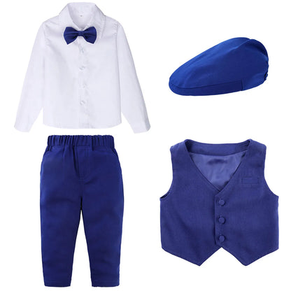 Boys Wedding Suit Baby Clothes Infant Birthday Party Gift Outfit Set