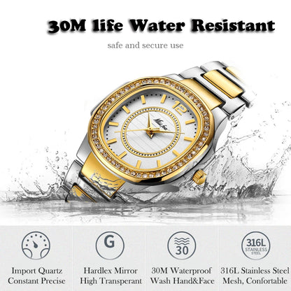 Dropshipping New 2020 Hot Selling Wrist Watches for Women Stainless Steel Gold