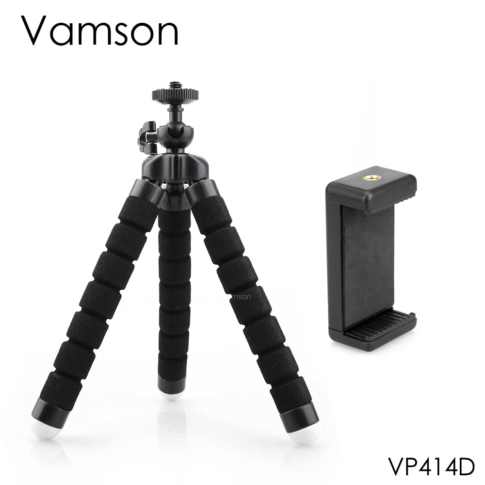 Vamson Mini Tripod for Phone Flexible Leg Gorillapod Octopus Tripod Mobile