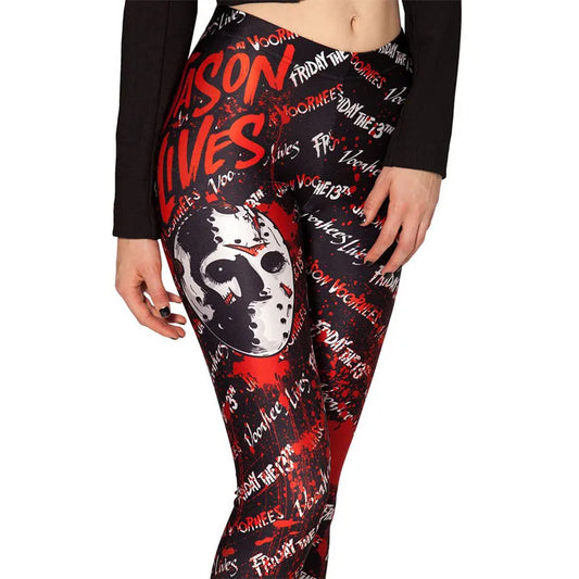 Fashion Ladies Women Skull Legging Woman Jeggings Legings Fitness