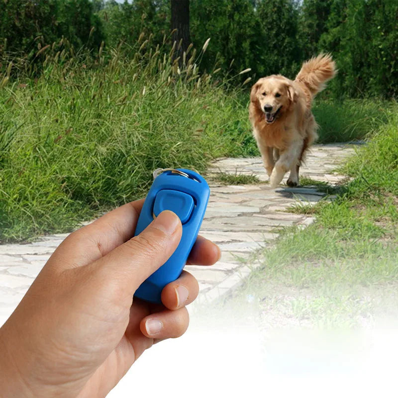 Combo Dog Clicker & Whistle - Training,Pet Trainer Click Puppy With Guide