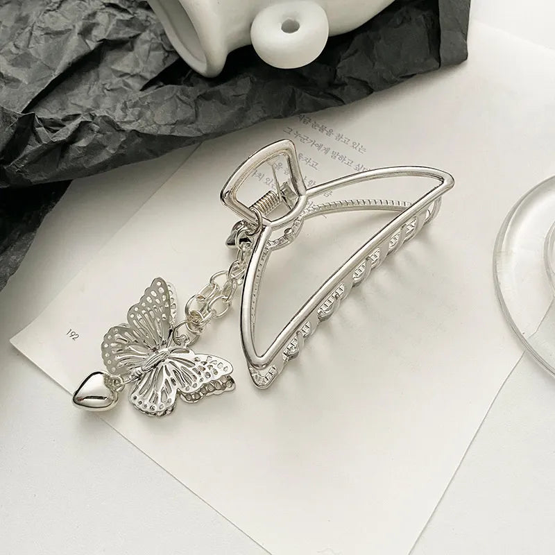 Women Geometric Hair Claw Girls Clamps Fashion Metal Hair Crab Cross