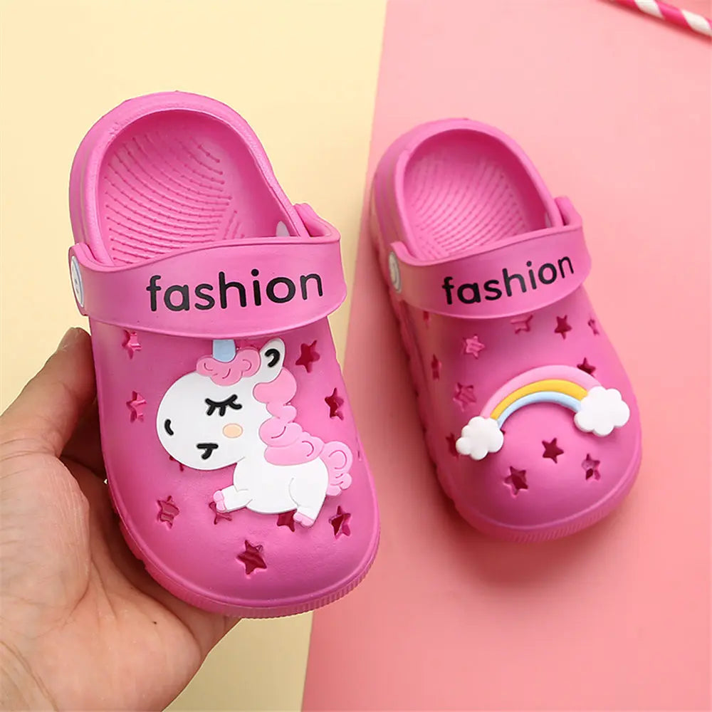 Unicorn Slippers for Boy Girl Rainbow Shoes 2019 Summer Toddler Animal Kids