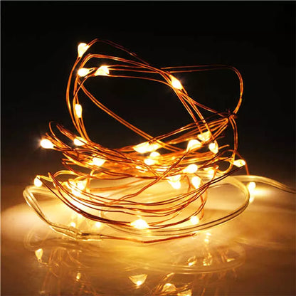 New Year Garland Waterproof Copper Wire LED String Lamp Fairy Lights 2m/5m