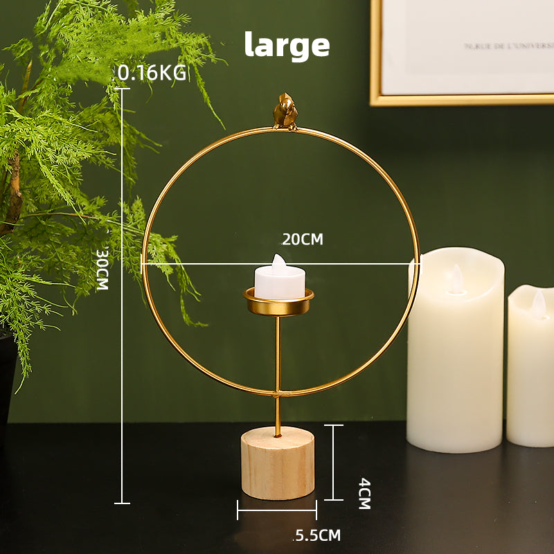 Luxury Home Decoration Candlestick Holders Bird Shape Metal Candle Holder